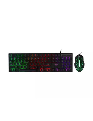 Kit Tastatură și Mouse Gaming SPACER SP-GK-01 RGB USB Negru