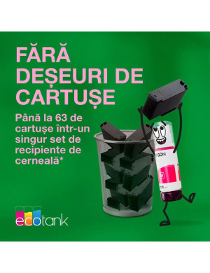 Multifunctionala Epson EcoTank L4360 C11CL41408, InkJet CISS, Color, A4, Duplex, Wi-Fi. Negru