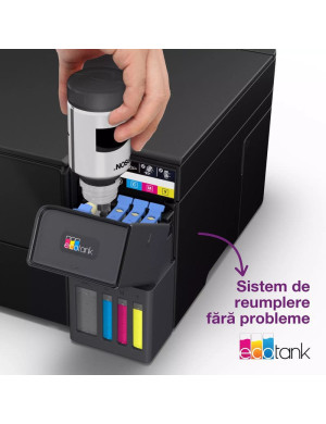 Multifunctionala Epson EcoTank L4360 C11CL41408, InkJet CISS, Color, A4, Duplex, Wi-Fi. Negru