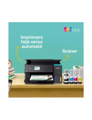 Multifuncțional InkJet Epson EcoTank L6360C11CL42401, Color, A4, Duplex, Wi-Fi, USB și LAN, Negru