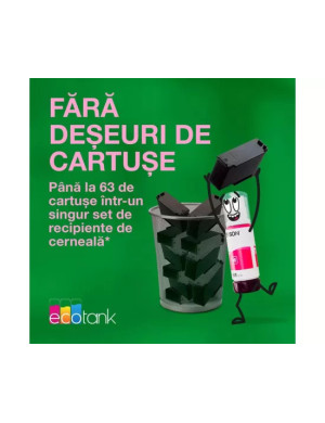 Multifuncțional InkJet CISS Epson EcoTank L6370 C11CL43403, Color, A4, Duplex, Wi-Fi, LAN și USB, Negru