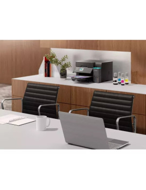 Multifuncțional InkJet CISS Epson EcoTank L6370 C11CL43403, Color, A4, Duplex, Wi-Fi, LAN și USB, Negru
