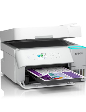 Multifunctional inkjet color CISS Epson EcoTank L6376 C11CL43404, A4, ADF, Duplex, Wi-Fi, Alb