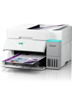Multifunctional inkjet color CISS Epson EcoTank L6376 C11CL43404, A4, ADF, Duplex, Wi-Fi, Alb