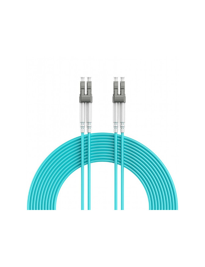 Patch Cord Fibra Optica Gembird CFO-MDOM4-LC/LC-5M, Multi-Mode, OM4, Duplex LC/UPC - Duplex LC/UPC, 5 m