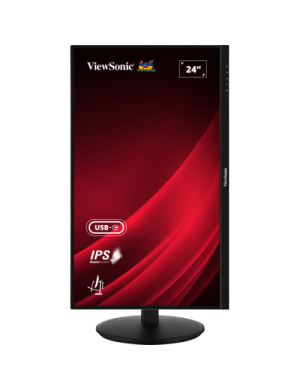 Monitor LED VIEWSONIC VG2409-MHDU-2, 23.8 inch, FHD, IPS, 4 ms, 100 Hz, USB-C, Black
