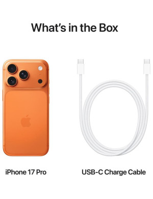 Telefon APPLE iPhone 17 Pro, 5G, 256GB, 12GB RAM, Cosmic Orange