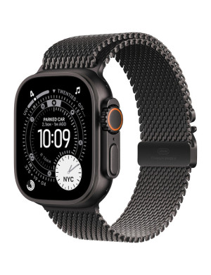 APPLE Watch Ultra 3, GPS + Cellular, Carcasa Black Titanium 49mm, Black Titanium Milanese Loop - Medium