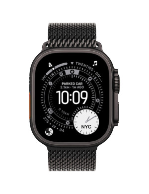 APPLE Watch Ultra 3, GPS + Cellular, Carcasa Black Titanium 49mm, Black Titanium Milanese Loop - Medium