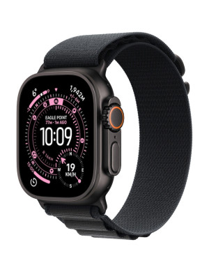 APPLE Watch Ultra 3, GPS + Cellular, Carcasa Black Titanium 49mm, Black Alpine Loop - Medium