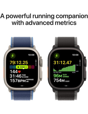 APPLE Watch Ultra 3, GPS + Cellular, Carcasa Black Titanium 49mm, Black Alpine Loop - Medium
