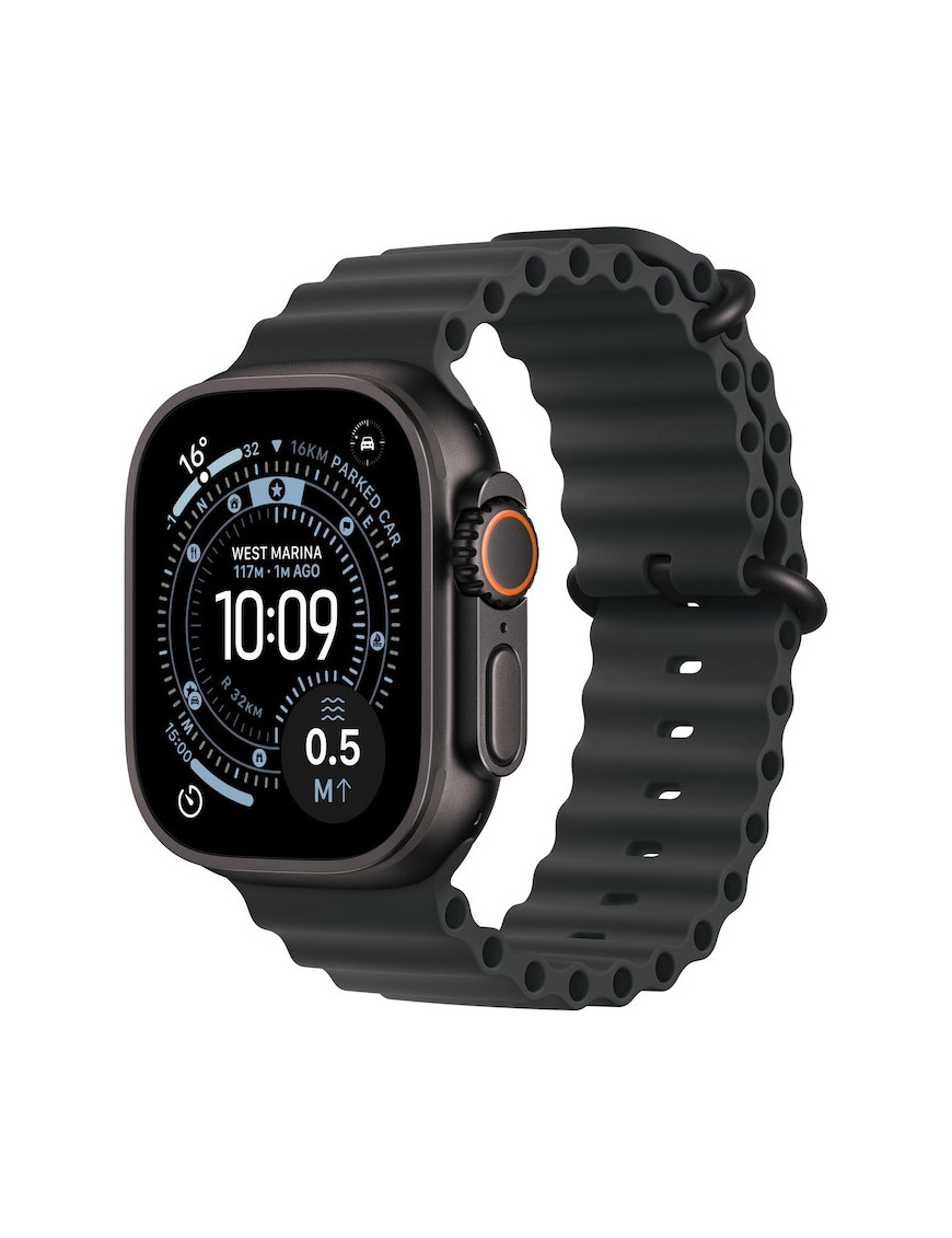 APPLE Watch Ultra 3, GPS + Cellular, Carcasa Black Titanium 49mm, Black Ocean Band