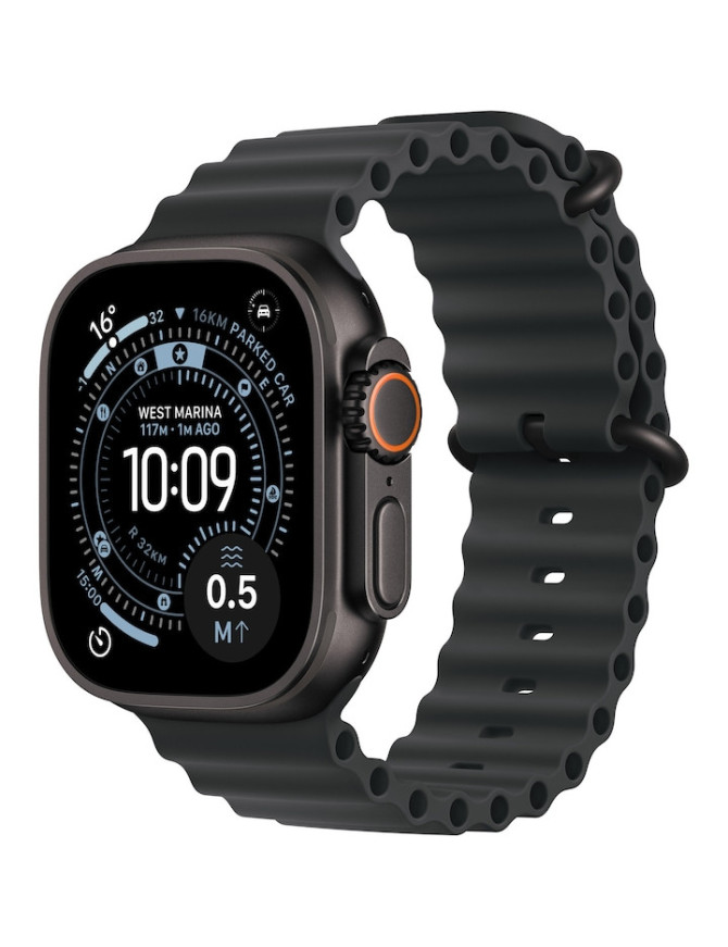 APPLE Watch Ultra 3, GPS + Cellular, Carcasa Black Titanium 49mm, Black Ocean Band