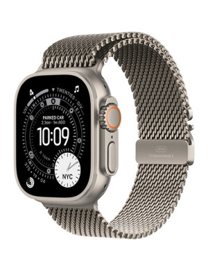 APPLE Watch Ultra 3, GPS + Cellular, Carcasa Natural Titanium 49mm, Natural Titanium Milanese Loop - Large