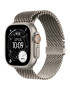 APPLE Watch Ultra 3, GPS + Cellular, Carcasa Natural Titanium 49mm, Natural Titanium Milanese Loop - Large