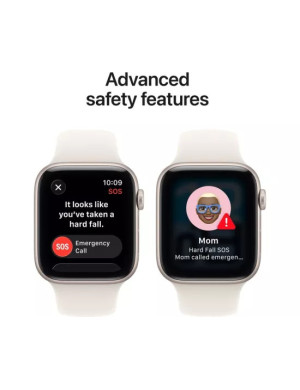 Smartwatch APPLE Seria SE 3 (2025), iOS, Silicon, 40 mm, S/M, Starlight