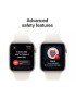 Smartwatch APPLE Seria SE 3 (2025), iOS, Silicon, 40 mm, S/M, Starlight