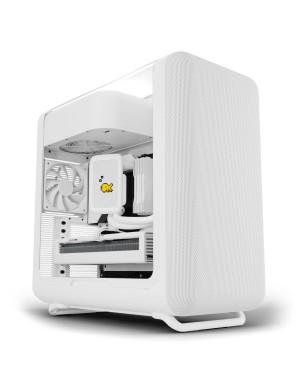 Carcasa HYTE X50, Mid-Tower, ATX/Micro-ATX/Mini-ITX, Tempered Glass, Panoramic View Design, Snow White