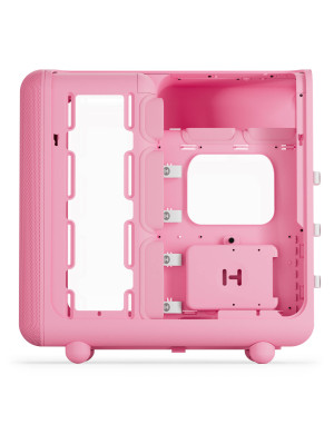 Carcasa HYTE X50, Mid-Tower, ATX/Micro-ATX/Mini-ITX, Tempered Glass, Panoramic View Design, Strawberry Milk