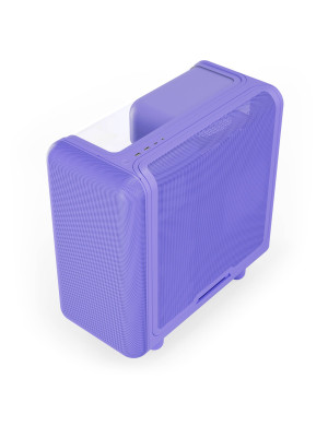 Carcasa HYTE X50, Mid-Tower, ATX/Micro-ATX/Mini-ITX, Tempered Glass, Panoramic View Design, Taro Milk