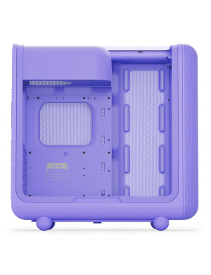 Carcasa HYTE X50, Mid-Tower, ATX/Micro-ATX/Mini-ITX, Tempered Glass, Panoramic View Design, Taro Milk