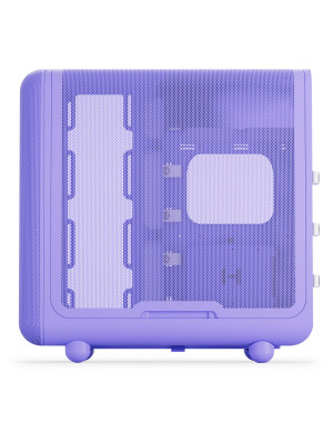 Carcasa HYTE X50, Mid-Tower, ATX/Micro-ATX/Mini-ITX, Tempered Glass, Panoramic View Design, Taro Milk
