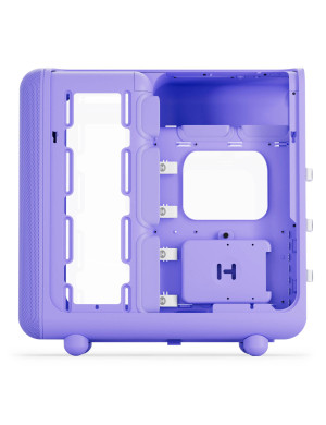 Carcasa HYTE X50, Mid-Tower, ATX/Micro-ATX/Mini-ITX, Tempered Glass, Panoramic View Design, Taro Milk