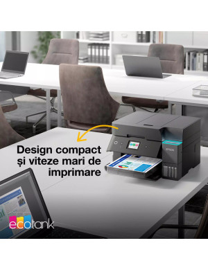 Multifunctional Inkjet EPSON Ecotank L6390, Color, A4, USB/LAN/Wi-Fi, Duplex, Fax, Negru