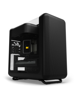 Carcasa HYTE X50, Mid-Tower, ATX/Micro-ATX/Mini-ITX, Tempered Glass, Panoramic View Design, Pitch Black