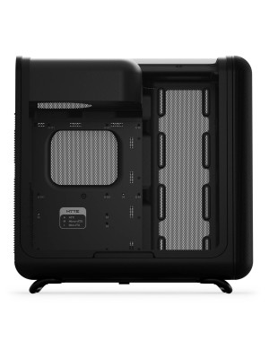 Carcasa HYTE X50, Mid-Tower, ATX/Micro-ATX/Mini-ITX, Tempered Glass, Panoramic View Design, Pitch Black