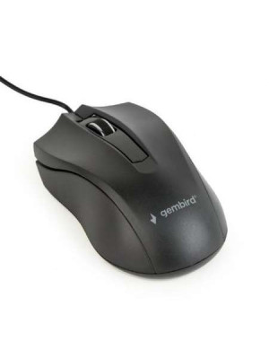 Mouse cu fir GEMBIRD MUS-3B-01, USB, Negru – precizie și confort zilnic