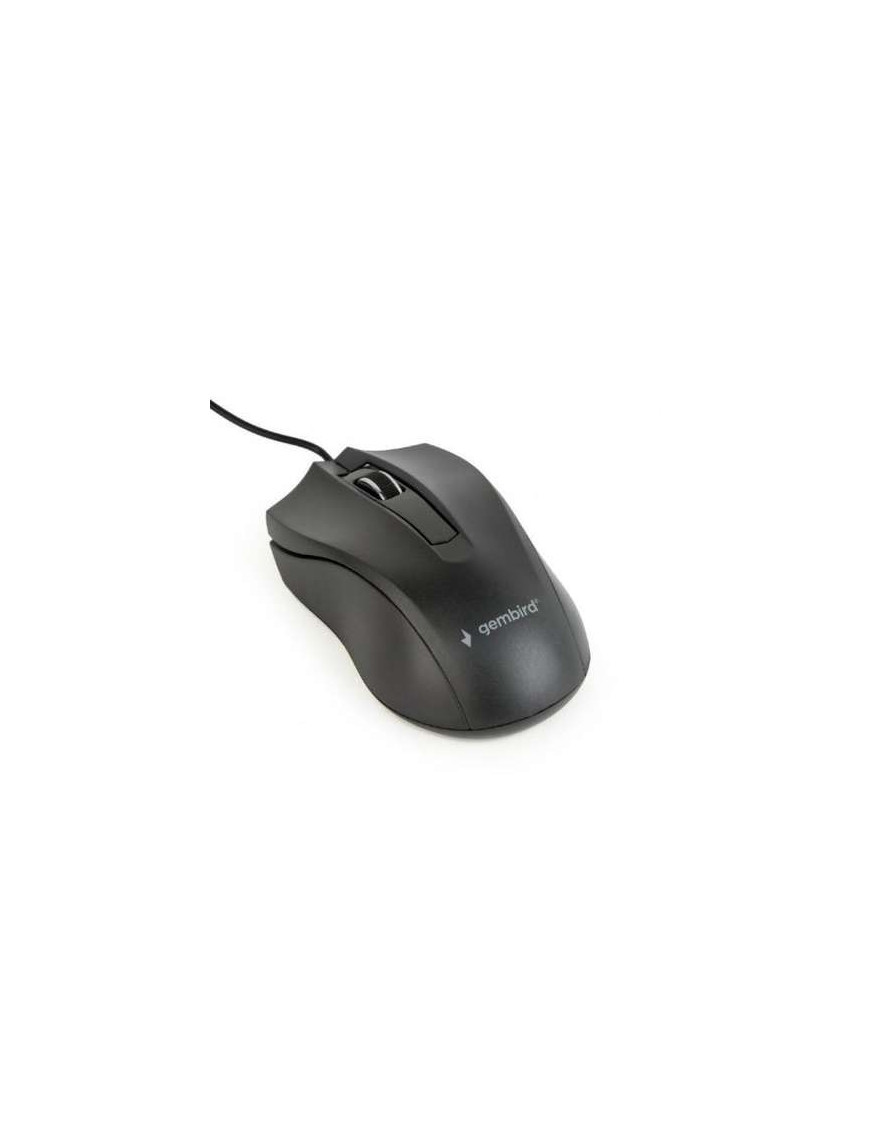 Mouse cu fir GEMBIRD MUS-3B-01, USB, Negru – precizie și confort zilnic