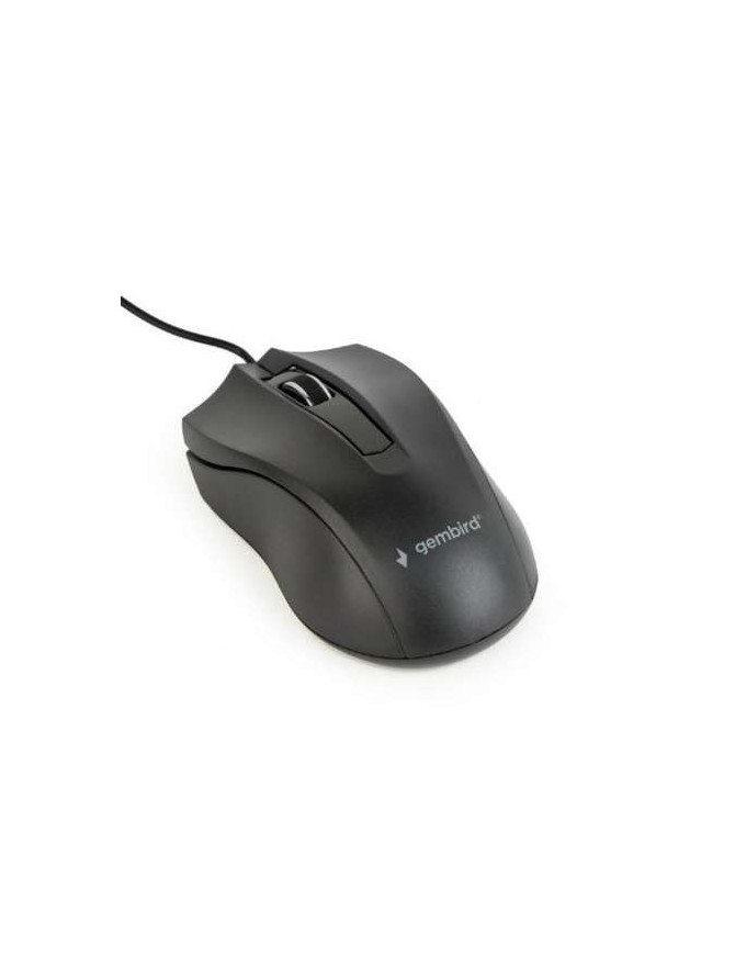 Mouse cu fir GEMBIRD MUS-3B-01, USB, Negru – precizie și confort zilnic