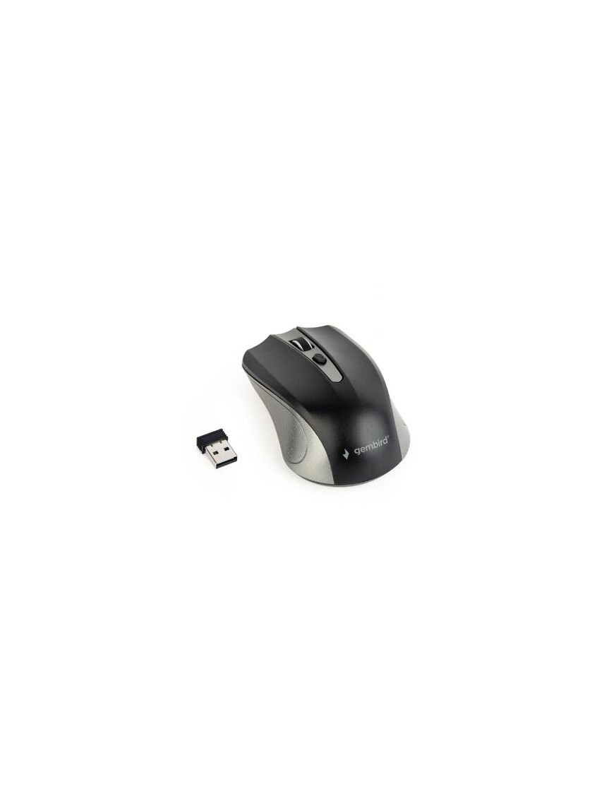 Mouse Wireless Gembird MUSW-4B-04-GB, 1600 DPI, 4 butoane, negru/gri