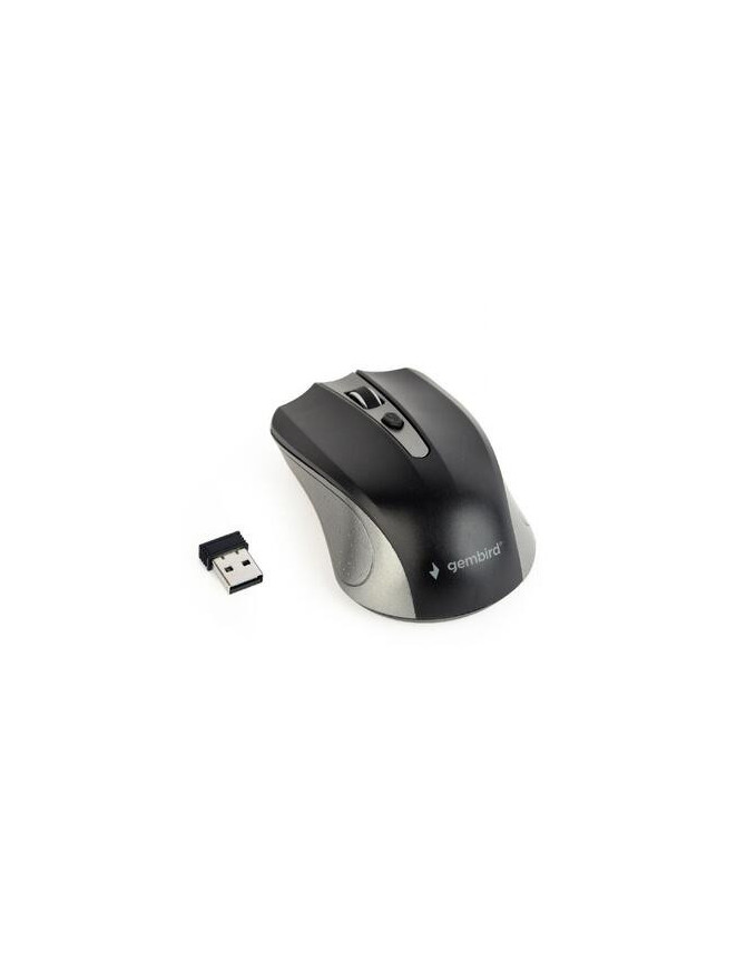 Mouse Wireless Gembird MUSW-4B-04-GB, 1600 DPI, 4 butoane, negru/gri