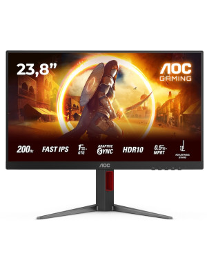 Monitor LED AOC Gaming AGON 24G4HA, 23.8 inch, FHD, IPS, 0.5 ms, 200 Hz, G-Sync Compatible, Black