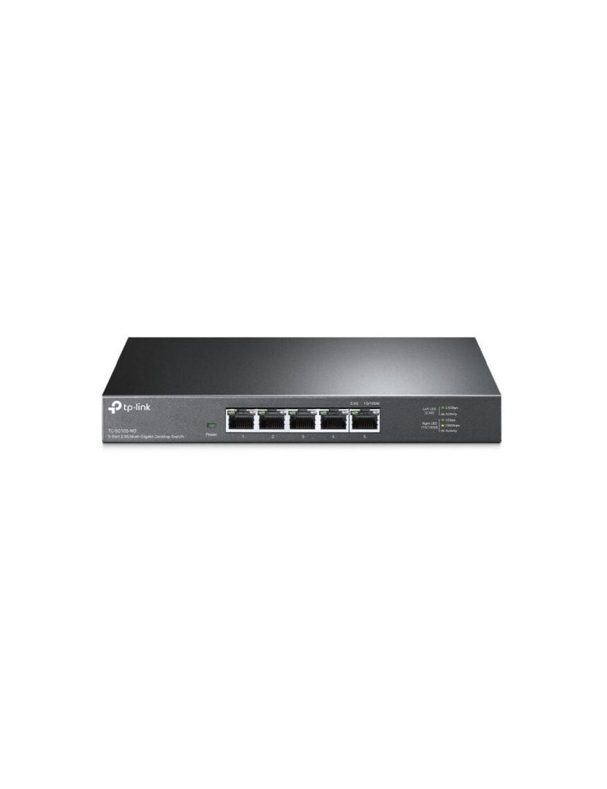 Switch TP-LINK TL-SG105-M2, Unmanaged Desktop, 5x 100Mbps/1Gbps/2.5Gbp Ports, Metal Case, Black