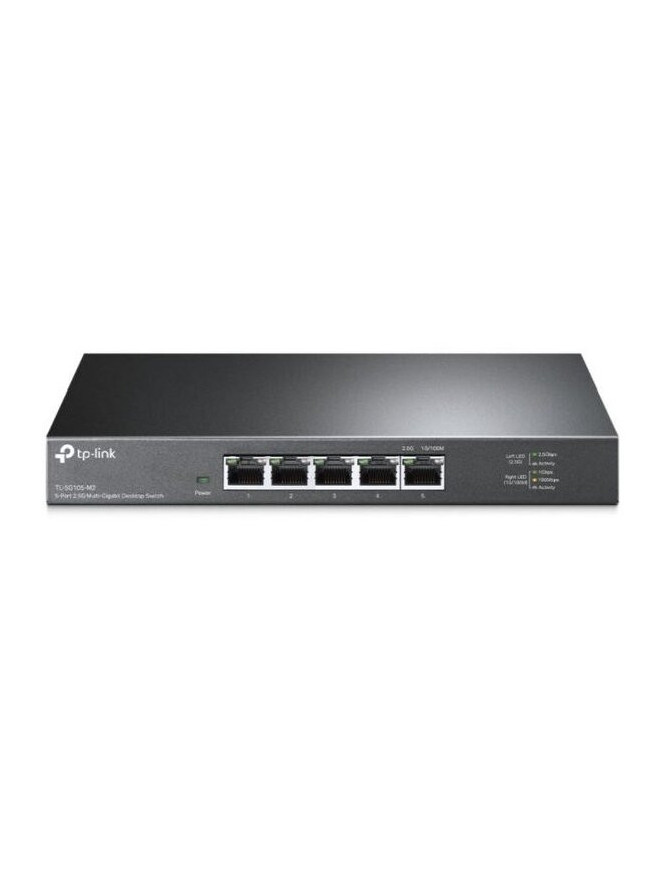 Switch TP-LINK TL-SG105-M2, Unmanaged Desktop, 5x 100Mbps/1Gbps/2.5Gbp Ports, Metal Case, Black