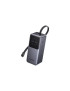 PowerBank UGREEN PB723, 20000 mAh, 130W, 1 x USB-A, 2 x USB-C, Cablul USB-C incorporat, Gray