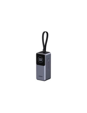 PowerBank UGREEN PB723, 20000 mAh, 130W, 1 x USB-A, 2 x USB-C, Cablul USB-C incorporat, Gray