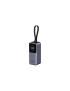 PowerBank UGREEN PB723, 20000 mAh, 130W, 1 x USB-A, 2 x USB-C, Cablul USB-C incorporat, Gray