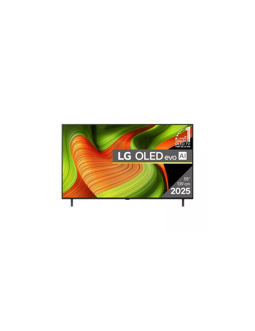 Televizor LED LG OLED55B53LA.AEU (Gama 2025), 4K Ultra HD, 139 cm, Negru