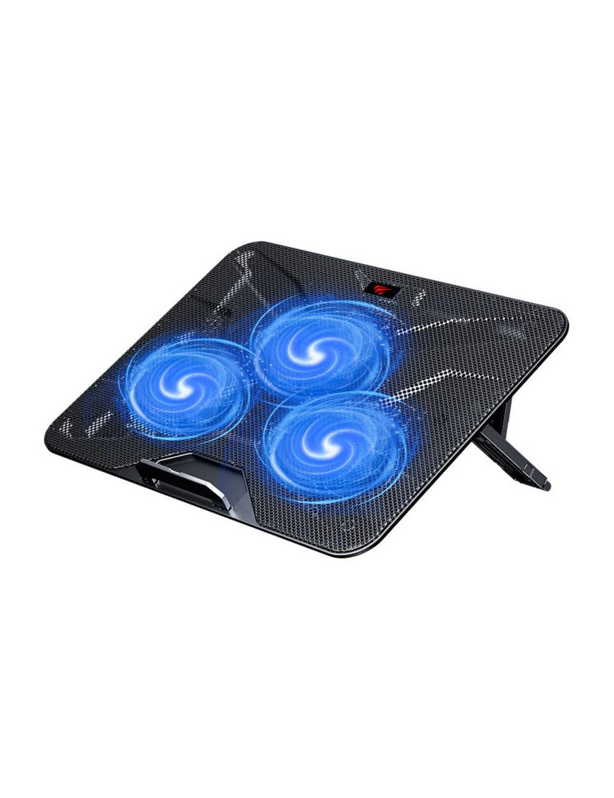 Cooler laptop HAVIT F2067, 18.3", 3 ventilatoare, Black