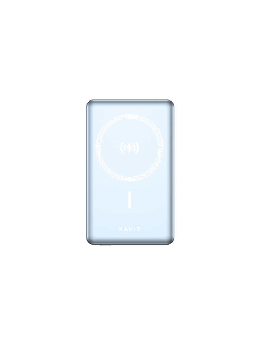 PowerBank HAVIT PB5203-BU, 10000 mAh, 20 W, 1x USB-C, MagSafe, Blue