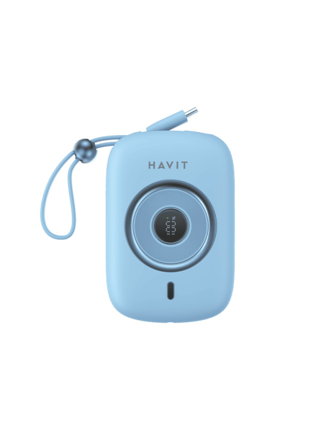 PowerBank HAVIT PB5214-BU, 10000 mAh, 35 W, 1x USB-C, Blue