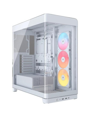 Carcasa CORSAIR 4500X RGB, Mid-Tower, ATX/Micro-ATX/Mini-ITX, Tempered Glass, 3x RS120 ARGB Fans, White