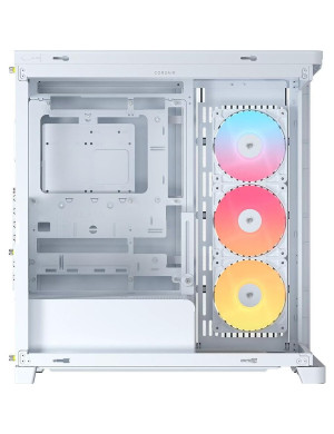 Carcasa CORSAIR 4500X RGB, Mid-Tower, ATX/Micro-ATX/Mini-ITX, Tempered Glass, 3x RS120 ARGB Fans, White