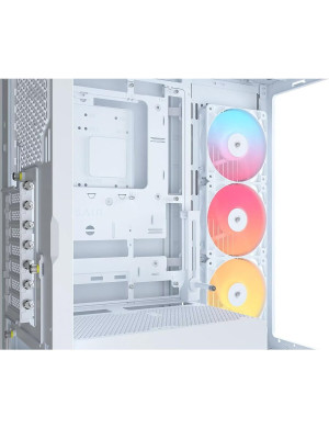 Carcasa CORSAIR 4500X RGB, Mid-Tower, ATX/Micro-ATX/Mini-ITX, Tempered Glass, 3x RS120 ARGB Fans, White