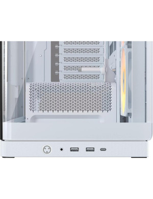 Carcasa CORSAIR 4500X RGB, Mid-Tower, ATX/Micro-ATX/Mini-ITX, Tempered Glass, 3x RS120 ARGB Fans, White