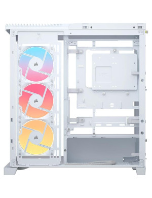 Carcasa CORSAIR 4500X RGB, Mid-Tower, ATX/Micro-ATX/Mini-ITX, Tempered Glass, 3x RS120 ARGB Fans, White